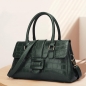 벨리아 가죽 토트백(그린)