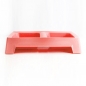 코코 사각 반려견 식기 2구(핑크) (30cmx15cmx6cm)