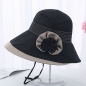 메리앙 코사지 패션 모자(블랙)