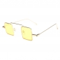 프린지 사각 선글라스(골드옐로우)