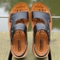 스포츠 소가죽 샌들 슬리퍼(블랙) (240mm)