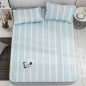 포리온 일자 침대 커버세트(스카이) (150cmx195cm)