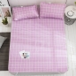 포리온 격자 침대 커버세트(퍼플) (180cmx200cm)