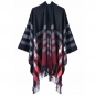 라베르 여성 체크 숄 XG-01(블랙레드)
