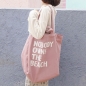 대용량 영문레터링 숄더 캔버스백(핑크)
