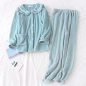 여성 프릴 수면 잠옷 세트 L((스카이)