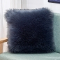 럭셔리 양모 쿠션 커버(다크그레이)