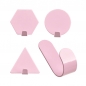폴리곤 접착식 후크 4종세트(핑크)