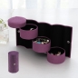 실린 3단 액세서리 보석함(퍼플)