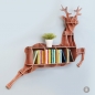 DIY 사슴 동물모형 선반 책장(중)(브라운)
