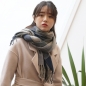 소프트 체크 머플러(블루그레이)