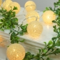 [은하수] 20구 LED 코튼볼 골드전구(3m) (점멸) (건전지타입)