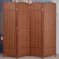 라탄 구텐 4단 파티션(180cmx200cm) (브라운)