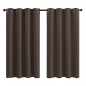 미드나잇 아일릿 암막커튼 2장세트(140cmx224cm)  (브라운)