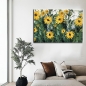 인테리어 입체 해바라기 캔버스 그림액자 B(80cm*60cm)
