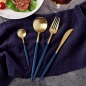 테이블앤 6인 커트러리 세트(24p) (골드/블루)