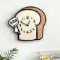 홈테리어 빵 무소음 벽시계 