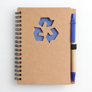아트빌 리사이클 볼펜 수첩(12.5x15.5cm) (블루)