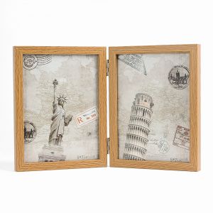 슬라이드 양면프레임 2단 접이식 액자(5x7)